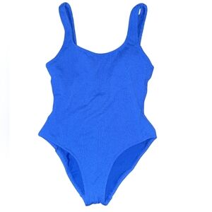 Womens Shade & Shore Vibrant Blue One-Piece Swimsuit, Medium, NWT!!!